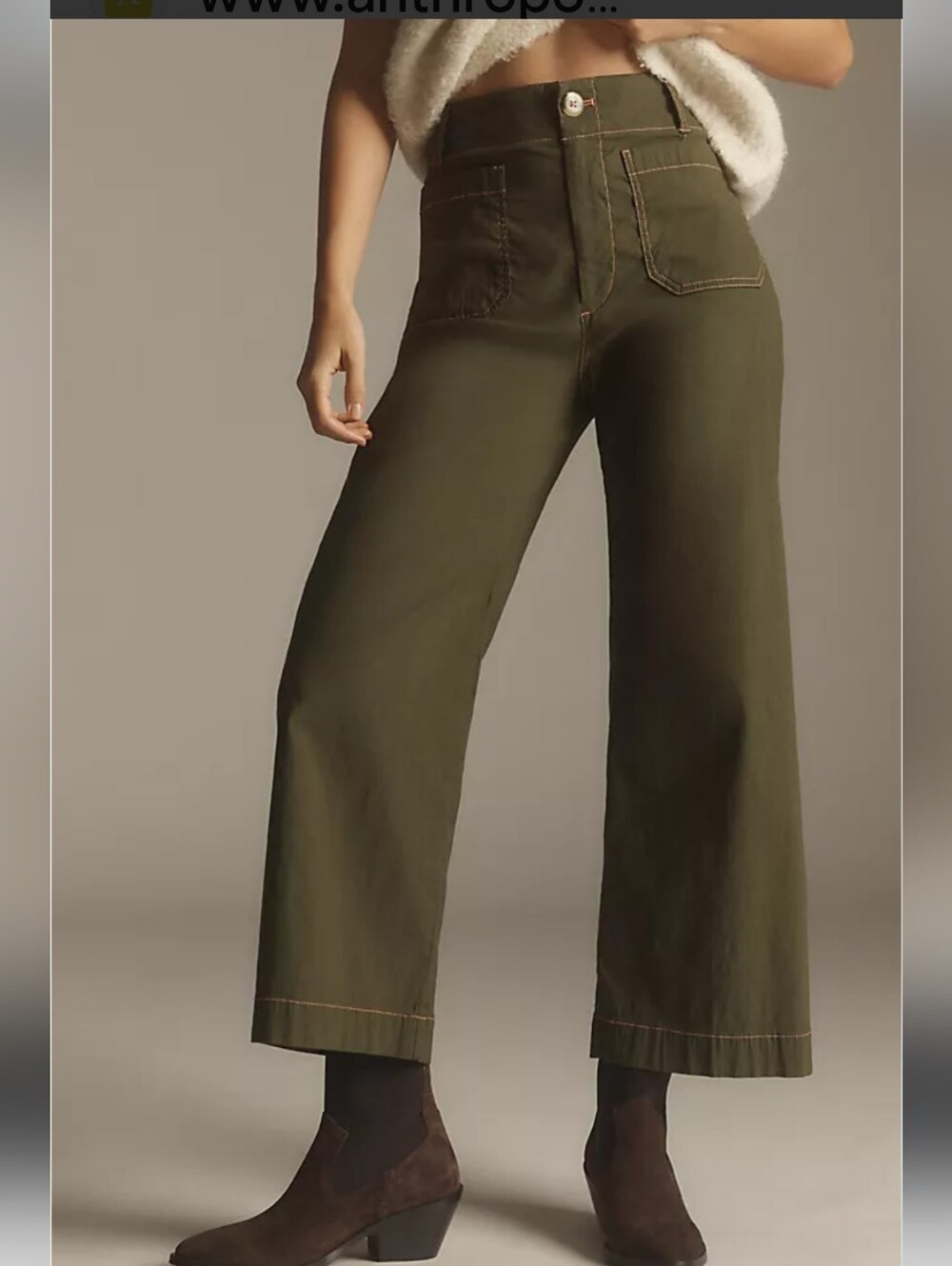 Maeve The Colette Cropped Pants Size 28